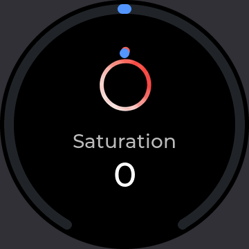 HSL saturation blue
